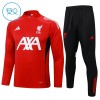 Liverpool Trenings Collegegenser 2024-25 Kvart-Zip Rød - Barn